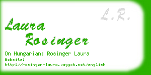 laura rosinger business card